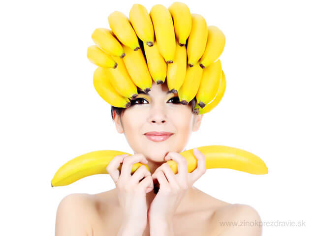 Maska na vlasy z banánu